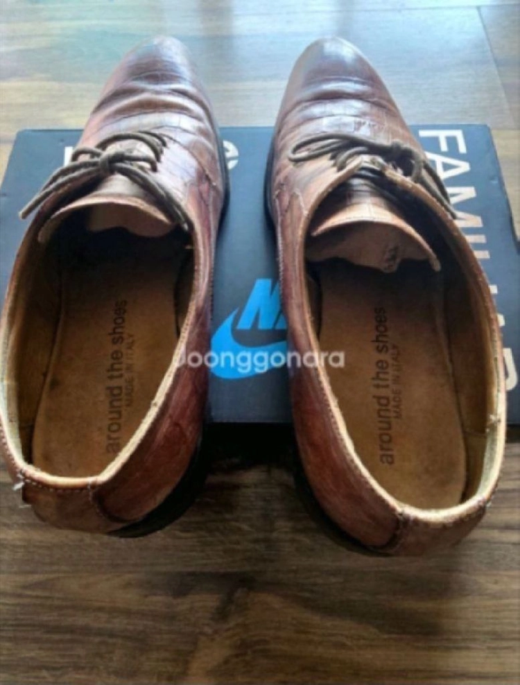 around the shoes 정품 이태리 수제화 사이즈 42 남성 구두 ( 275 mm ) 이미지