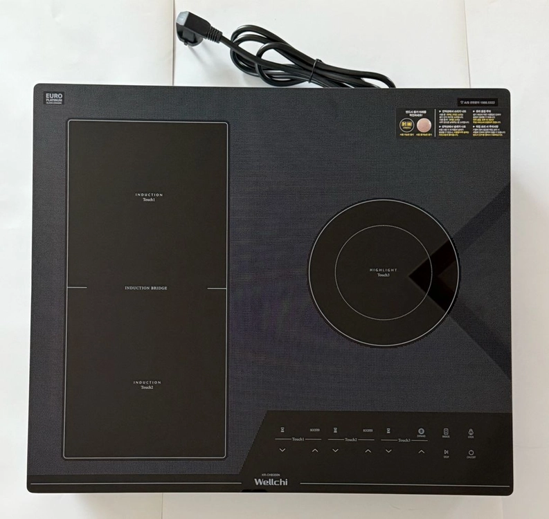 웰치 3구 하이브리드 전기렌지 KR-CHB350N 이미지