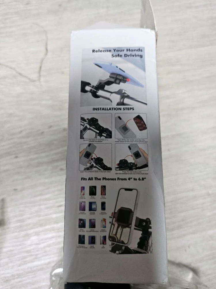 자전거 바이크 휴대폰 거치대 + 지전거 핸들 그립 새제품 이미지