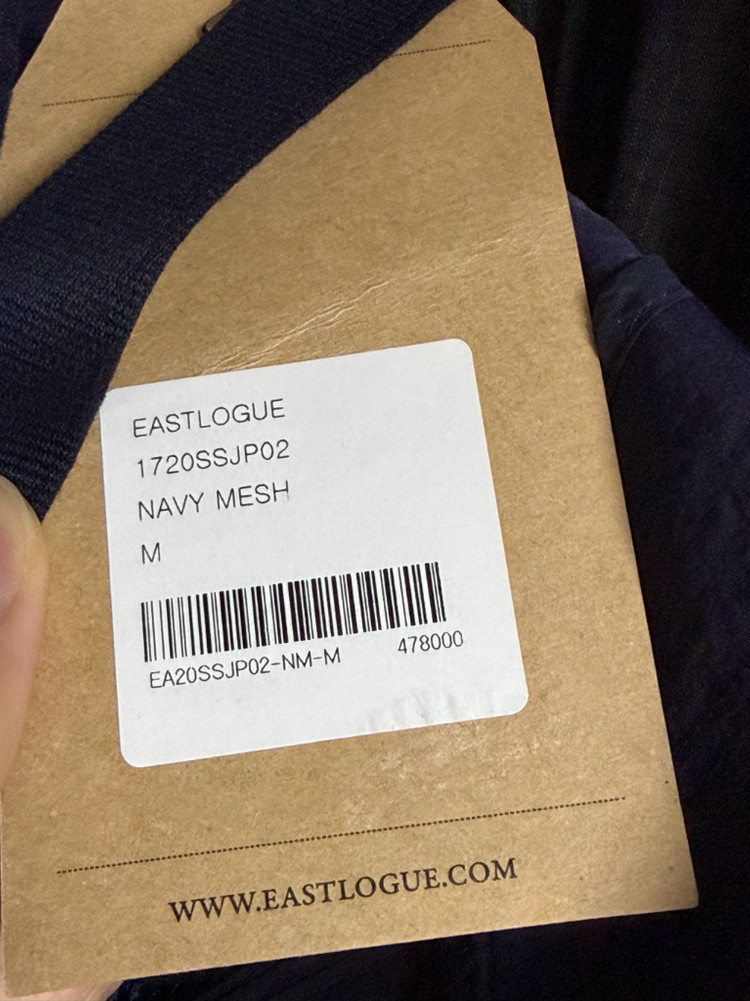 EASTLOGUE 이스트로그 네이비 메쉬 자켓 M 새상품 이미지