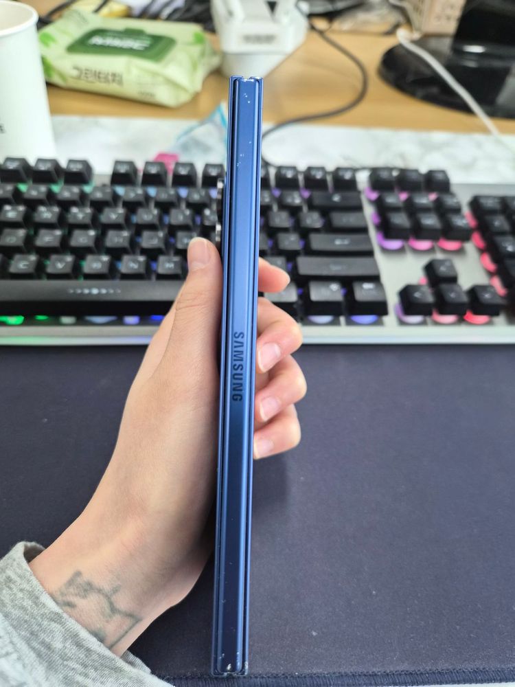 갤럭시 Z폴드7 256GB_블루 이미지