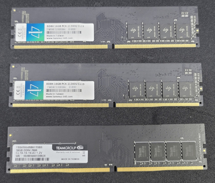 DDR4 16GB 메모리 세트 이미지