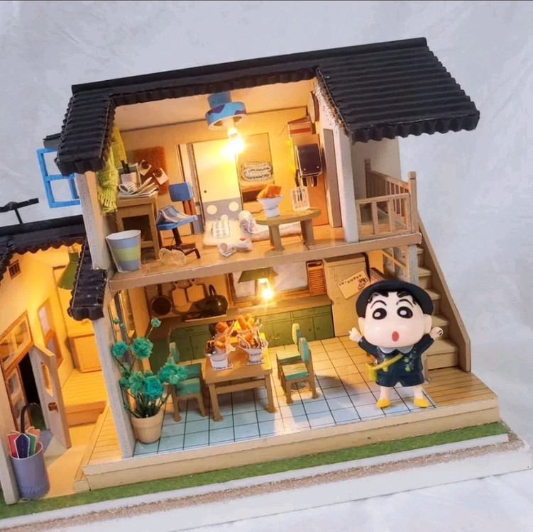 [46번] DIY 미니어처하우스 완성품 (LED) 이미지