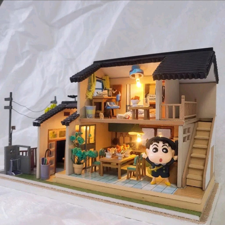 [46번] DIY 미니어처하우스 완성품 (LED) 이미지
