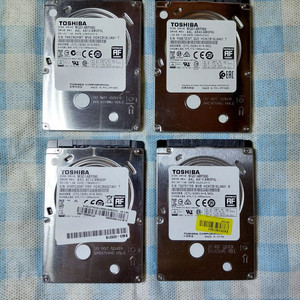 노트북하드 500GB 2.5인치 도시바 슬림 4개 일괄판매 이미지