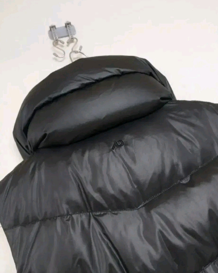 나이키 하이넥 숄카라 투웨이지퍼 블랙 오리털 패딩 조끼 (85) 이미지