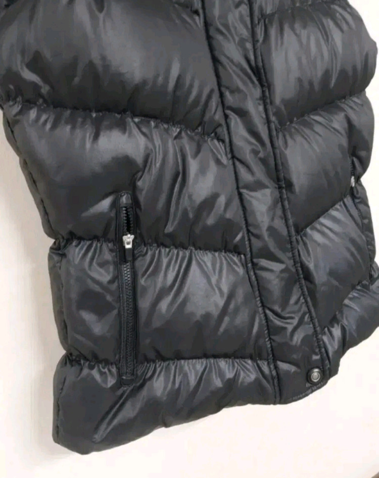 나이키 하이넥 숄카라 투웨이지퍼 블랙 오리털 패딩 조끼 (85) 이미지
