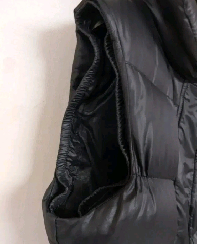 나이키 하이넥 숄카라 투웨이지퍼 블랙 오리털 패딩 조끼 (85) 이미지