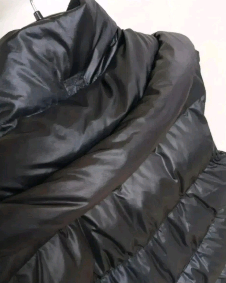 나이키 하이넥 숄카라 투웨이지퍼 블랙 오리털 패딩 조끼 (85) 이미지