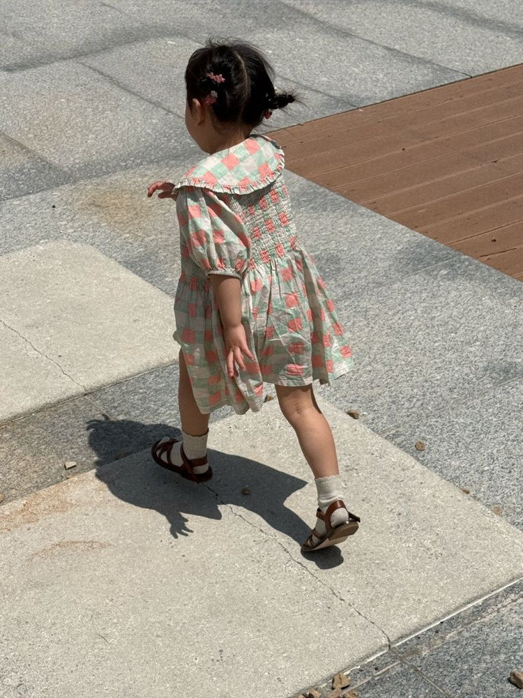 봉주르 체크원피스 6y 이미지