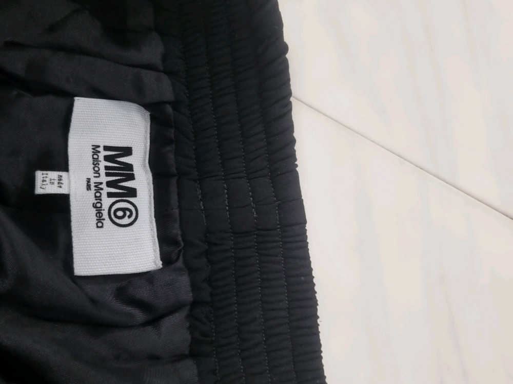 메종 마르지엘라 MM6 와이드 팬츠 블랙 이미지