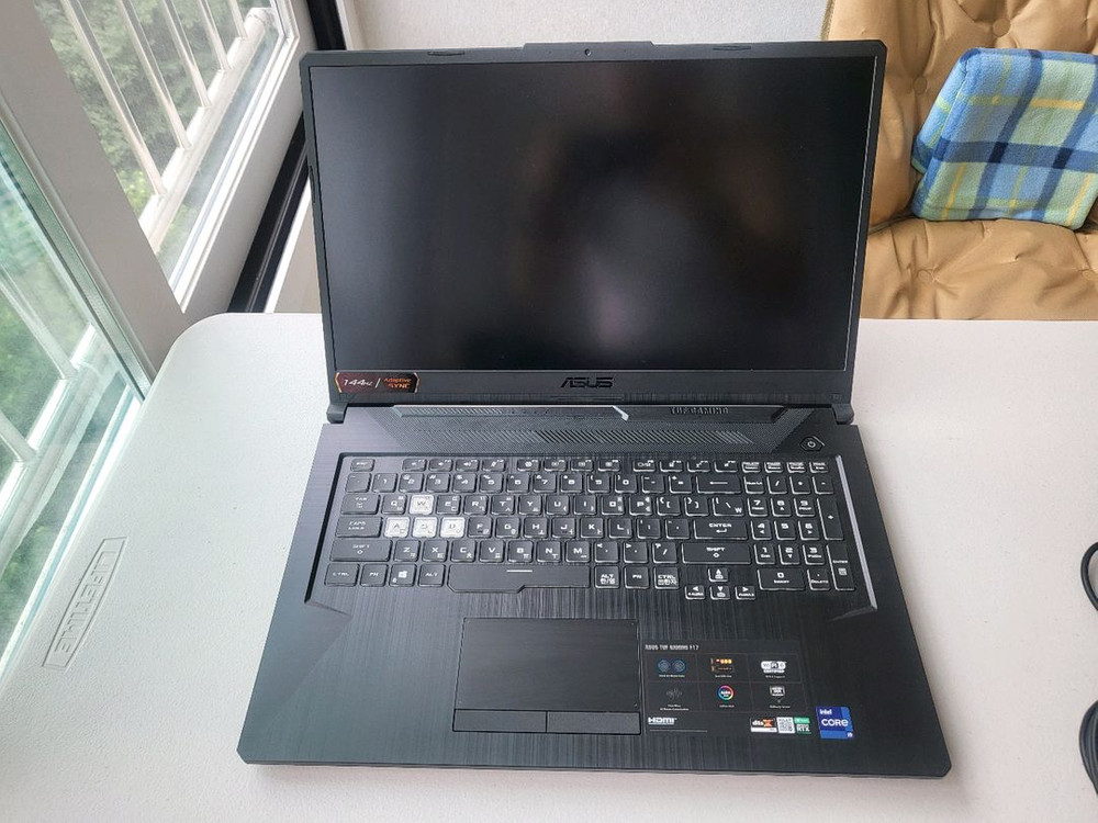 <급처>17인치초대형화면,RTX3060 ASUS 게이밍 노트북 F17(I9,램32,SSD512) 이미지