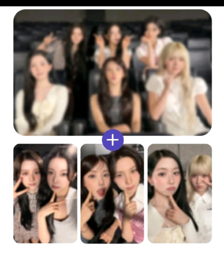 NMIXX 엔믹스 포토카드 2종(단체 1 / 유닛 1) 포카 세트 이미지