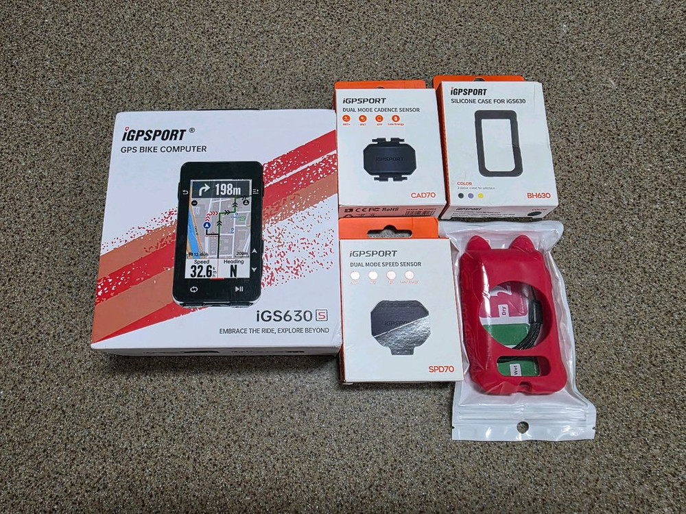 IGPSPORT IGS630S 자전거 속도계 새상품 번들셋 이미지