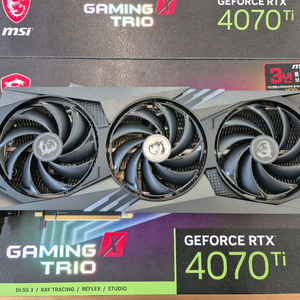 MSI RTX 4070 Ti 게이밍 X 트리오 12GB 그래픽카드 팝니다 이미지