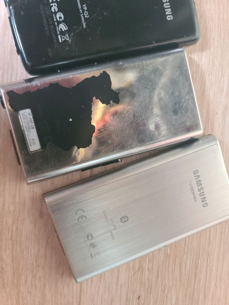 삼성 옙 MP3 플레이어 4대 세트 이미지