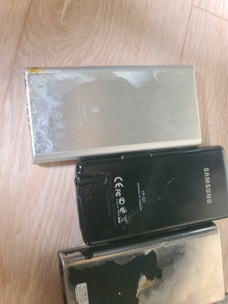 삼성 옙 MP3 플레이어 4대 세트 이미지