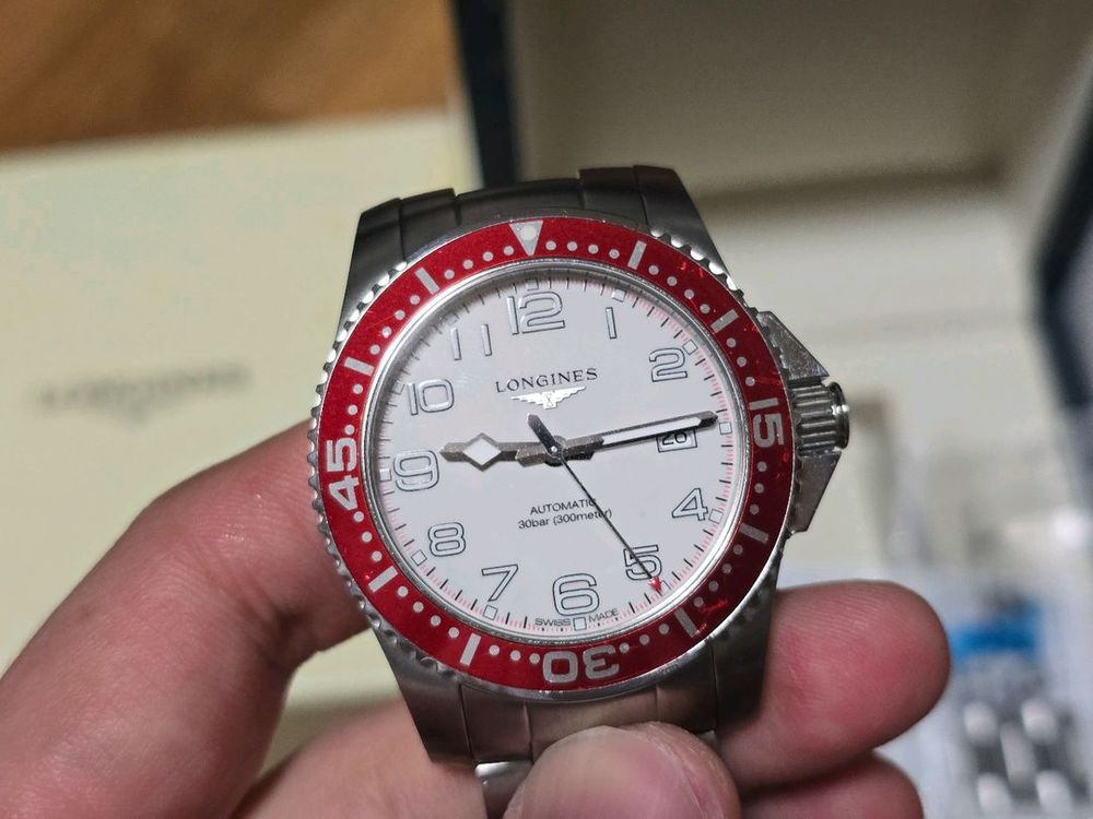 론진 구형 풀아라빅 하이드로콘퀘스트(하콘) 41mm 오토매틱 풀박스 이미지