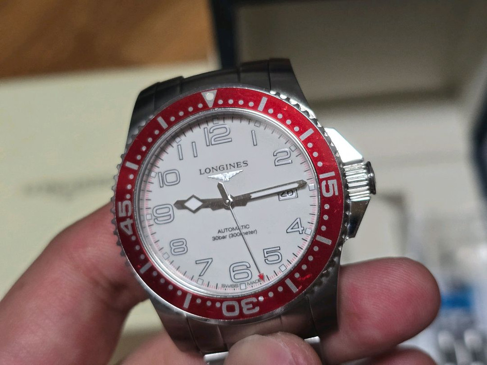 론진 구형 풀아라빅 하이드로콘퀘스트(하콘) 41mm 오토매틱 풀박스 이미지