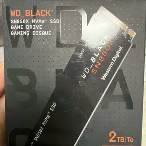 nvme ssd sn850x 2tb 미개봉 새상품 이미지