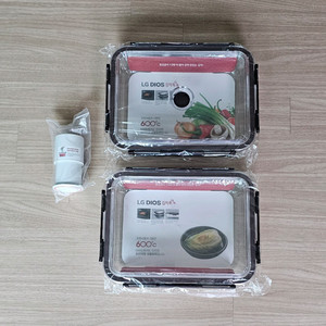 (새상품) (정품) LG 프리미엄 내열유리 김치통 + 진공 펌프 이미지