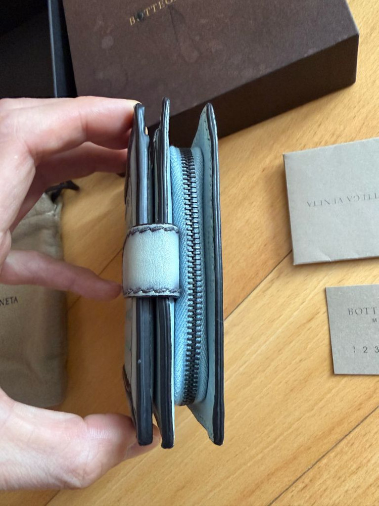 BOTTEGA VENETA 보테가 지갑 반지갑 위빙 정품 새상품급 명품지갑 지퍼돌이풀박스정품사이즈 사진확인가로 10 이미지