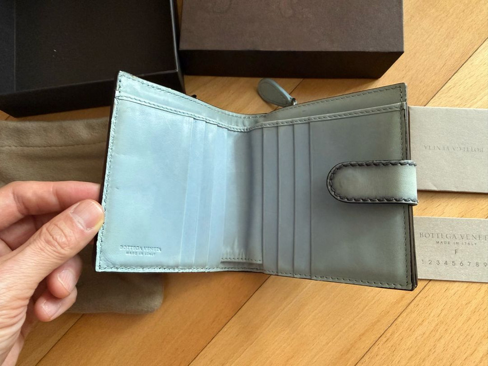BOTTEGA VENETA 보테가 지갑 반지갑 위빙 정품 새상품급 명품지갑 지퍼돌이풀박스정품사이즈 사진확인가로 10 이미지
