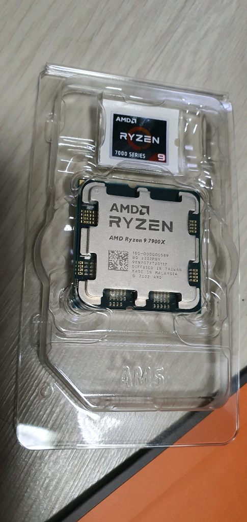 AMD RYZEN 라이젠 9 7900X CPU만 판매 합니다. 작업용, 게임용, 원컴 방송용 이미지