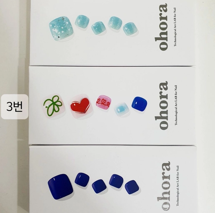 데싱디바 페디 패디 미사용 젤페디스티커 오호라페디 이미지