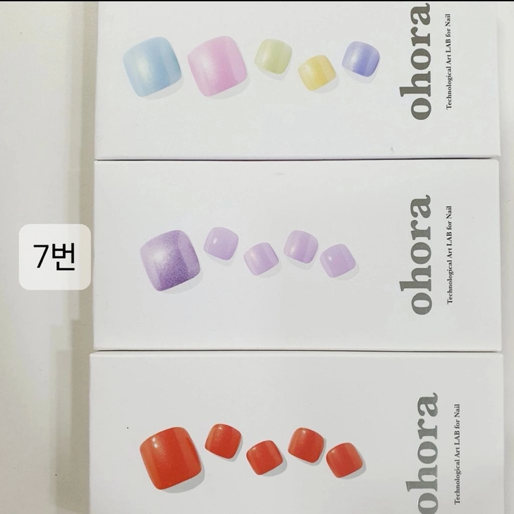 데싱디바 페디 패디 미사용 젤페디스티커 오호라페디 이미지