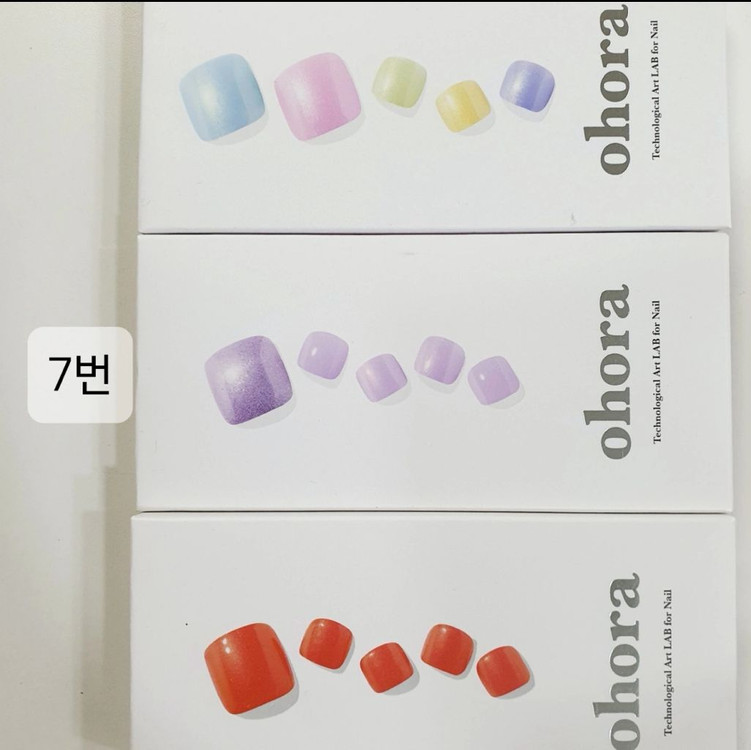데싱디바 페디 패디 미사용 젤페디스티커 오호라페디 이미지