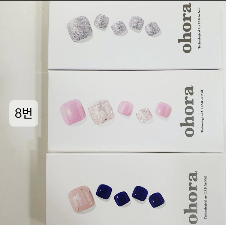 데싱디바 페디 패디 미사용 젤페디스티커 오호라페디 이미지