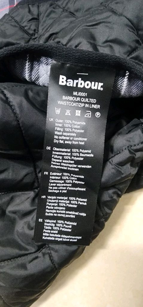 바버 barbour 양면 퀼팅조끼 105 이미지