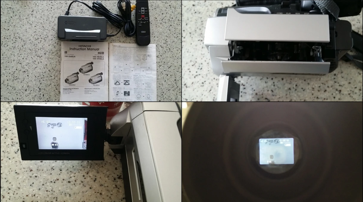 캠코더 ﻿히타치 HITACHI VM-E645LA﻿, 빔 프로젝트 NEC NP60, RD-805, TV 부품용 이미지