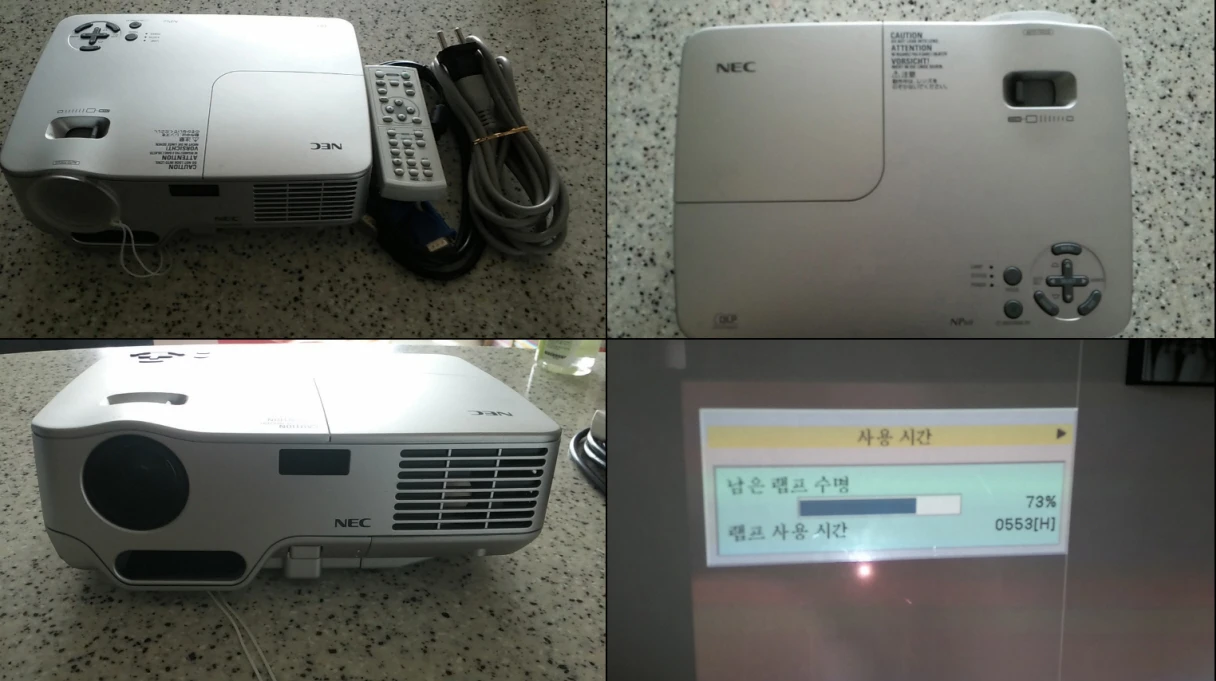 캠코더 ﻿히타치 HITACHI VM-E645LA﻿, 빔 프로젝트 NEC NP60, RD-805, TV 부품용 이미지