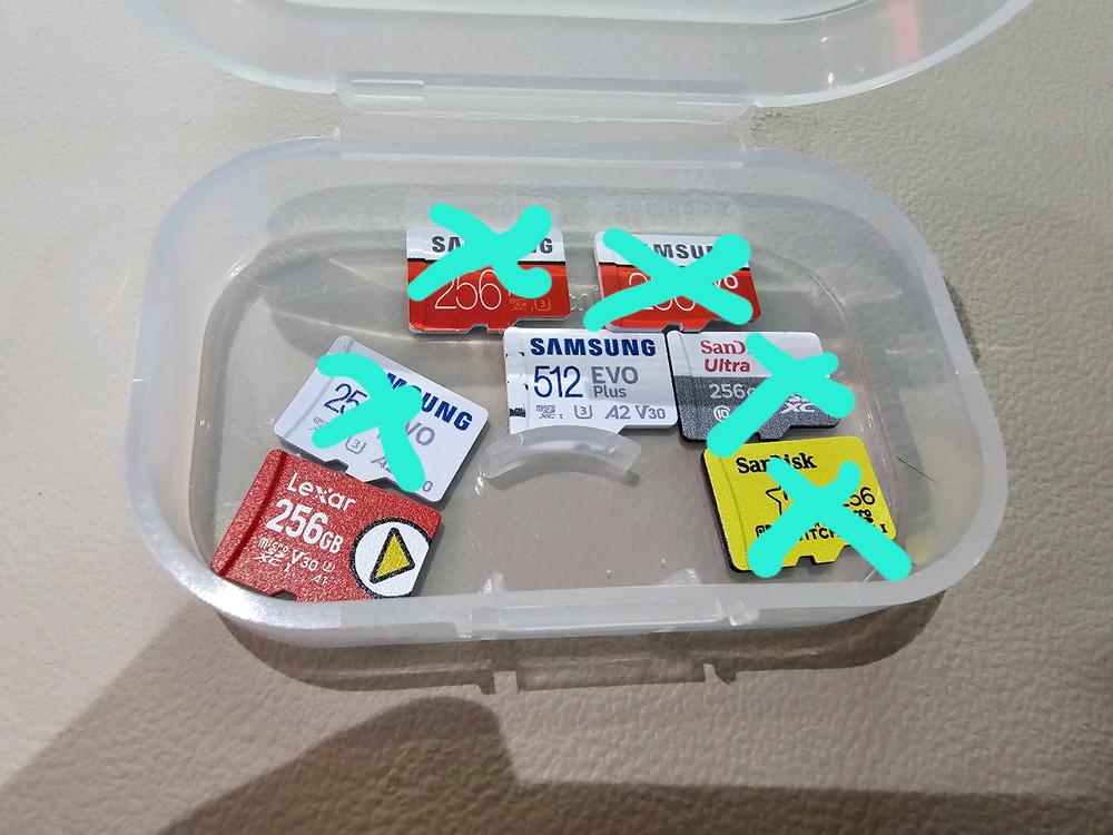 마이크로 SD카드 16GB/32GB/64GB/128GB/256GB/512GB 이미지