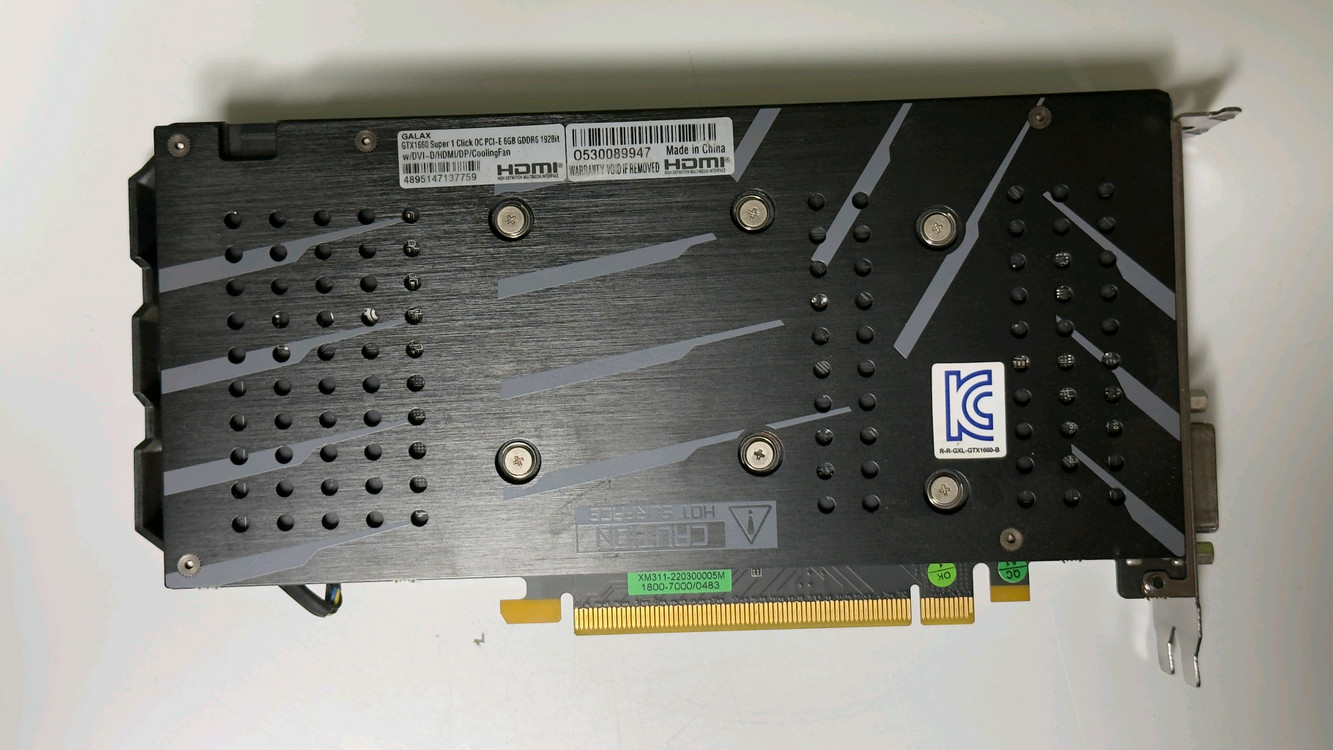 GALAX GTX 1660 SUPER 이미지