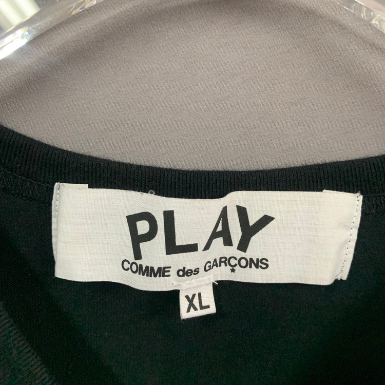 XL 꼼데가르송 골드 하트 와펜 반팔티 이미지