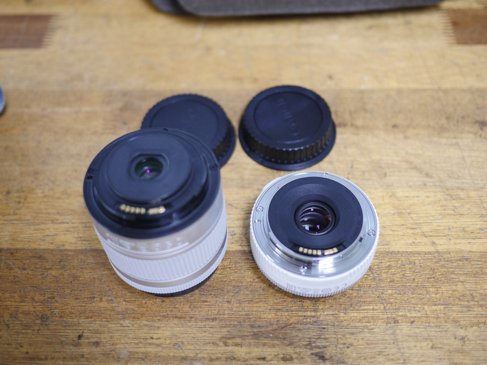 캐논 200D DSLR 카메라 18-55mm 렌즈, 40mm 렌즈 600컷 신동품 이미지