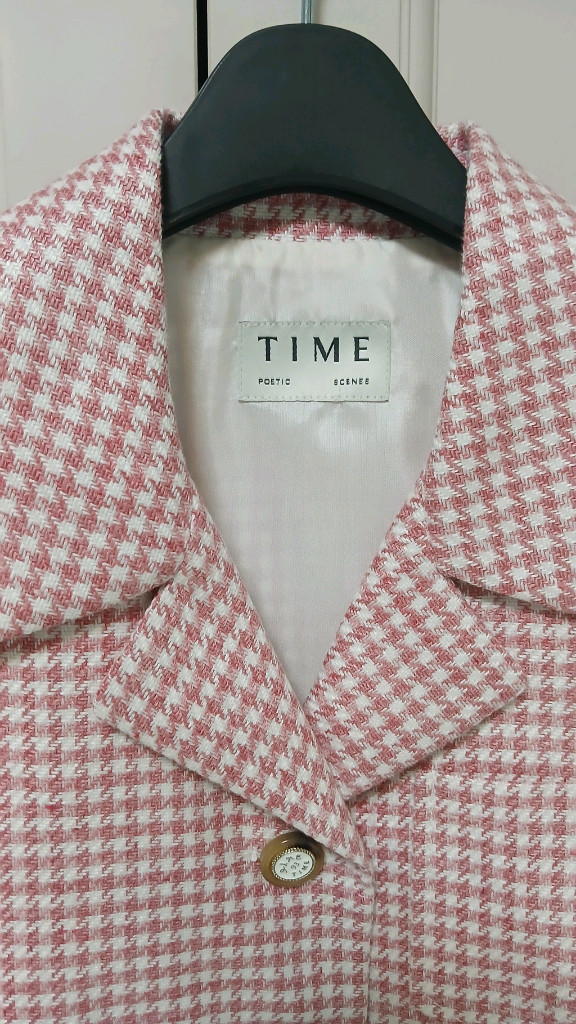 TIME 타임 트위드 반팔 자켓 F(새상품급) 이미지