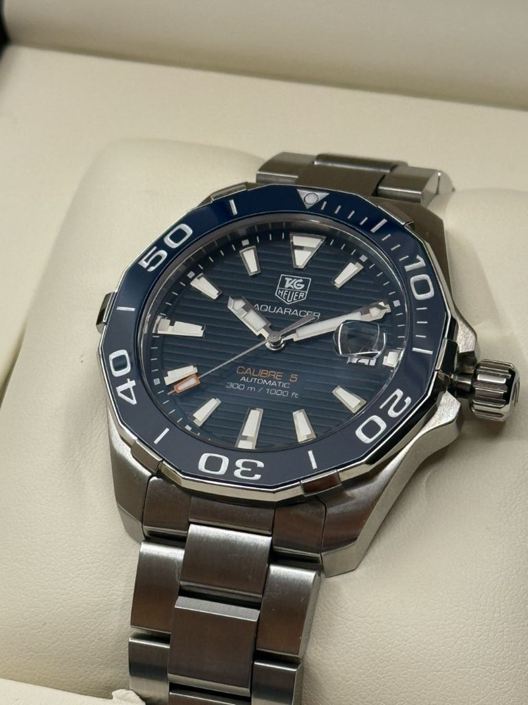태그호이어 아쿠아레이서 41mm 청판 이미지