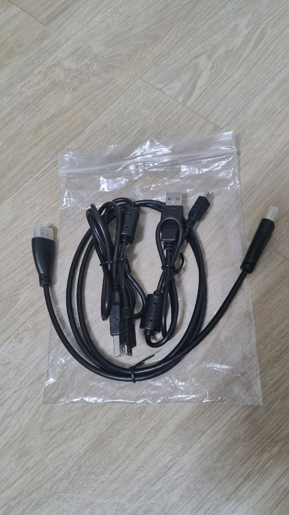 HDMI 1개+5핀 2개 케이블 세트(새상품) 이미지