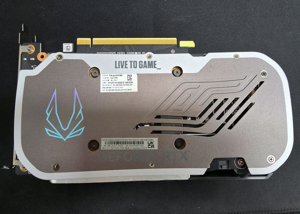 [벌크] 조택(ZOTAC) RTX 4070 트윈에지 OC D6X 12GB 이미지