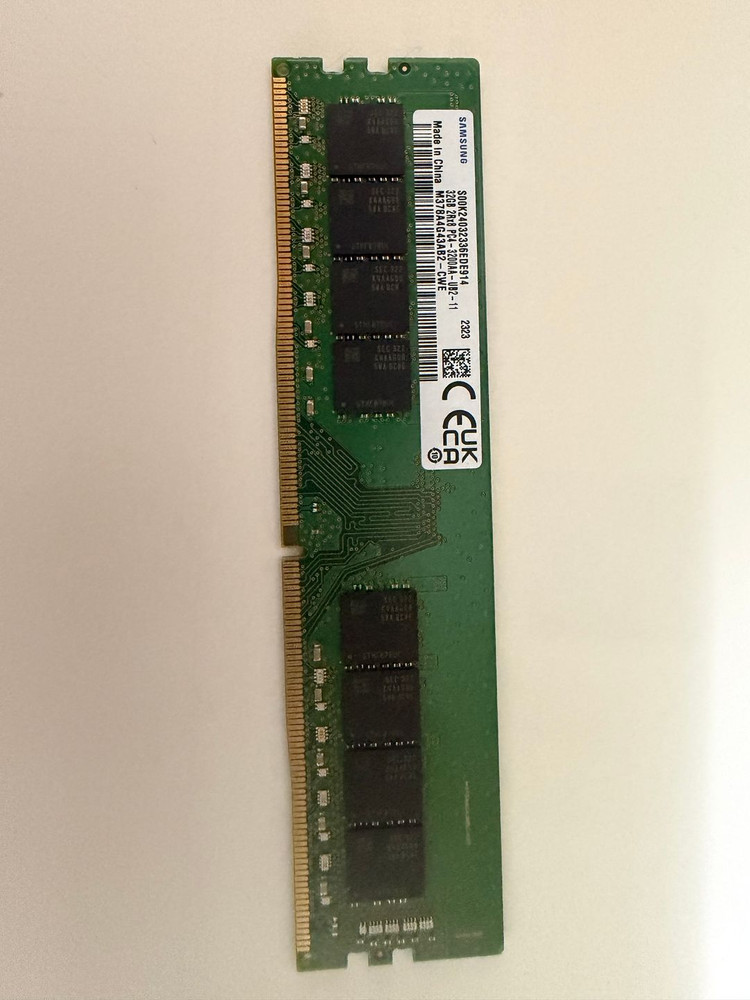 삼성전자 23년 23주차 DDR4-3200 (PC4-25600) 32GB 데스크탑용 RAM 판매합니다. 이미지