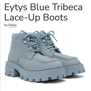 [새상품] Eytys - Tribeca Lace-up Boots(이티스 트리베카 레이스업 부츠) - 36(230) 이미지
