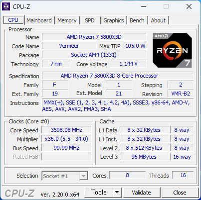AMD 라이젠7 5800X3D / RTX 3060 게이밍 PC 완본체 이미지