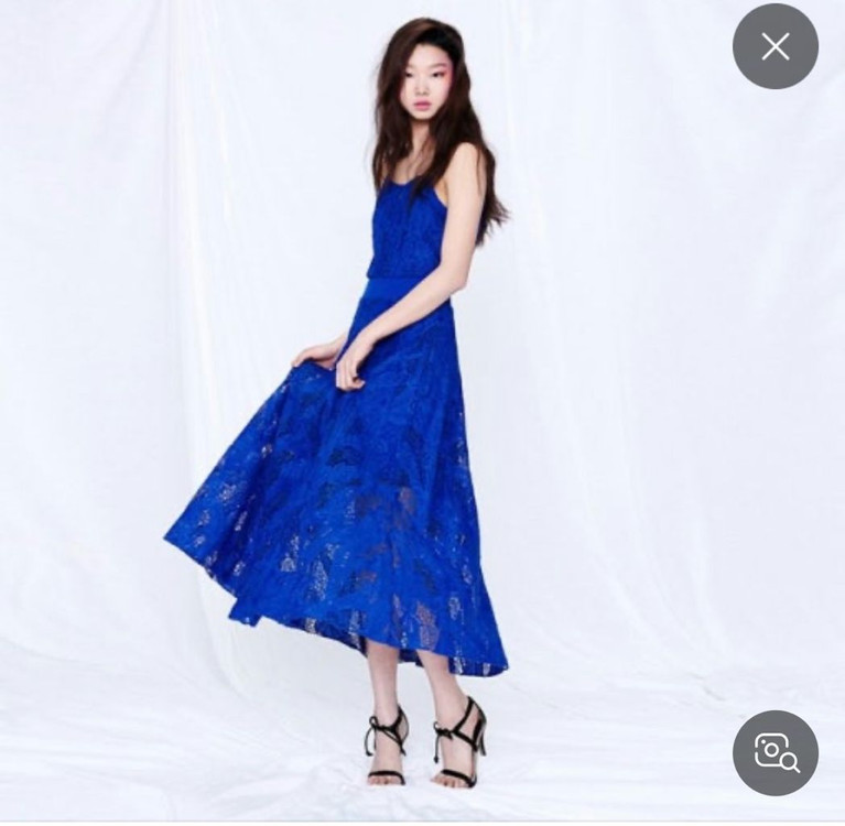 fayewoo 페이우 블루 레이스 원피스 이미지