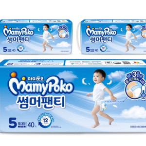 마미포코 썸머팬티 팬티형 기저귀 5단계 특대형 120매 무료배송 이미지