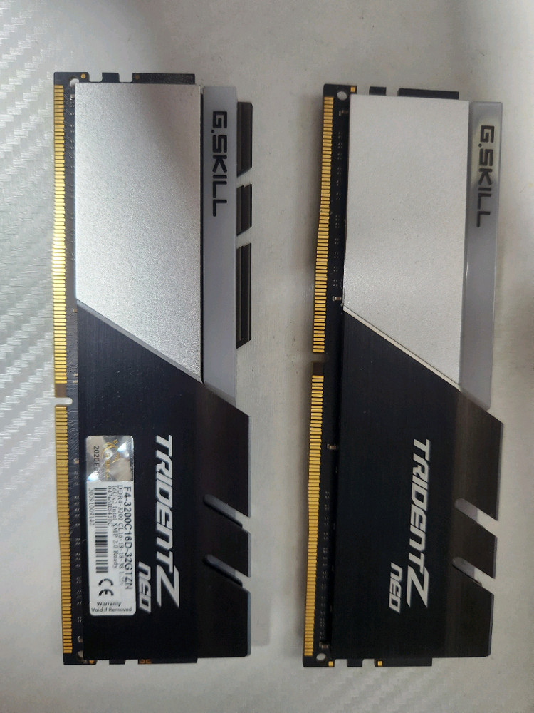 DDR4 램 32GB 메모리 G.Skill Trident Z Neo DDR4 32GB(16x2) 3200MHz cl 이미지