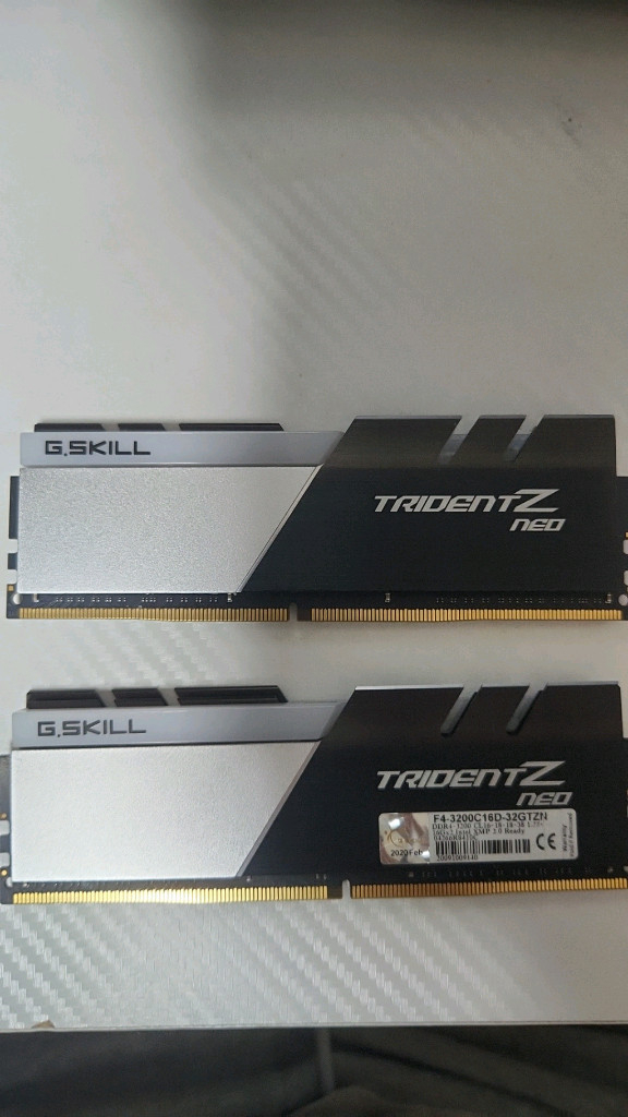 DDR4 램 32GB 메모리 G.Skill Trident Z Neo DDR4 32GB(16x2) 3200MHz cl 이미지